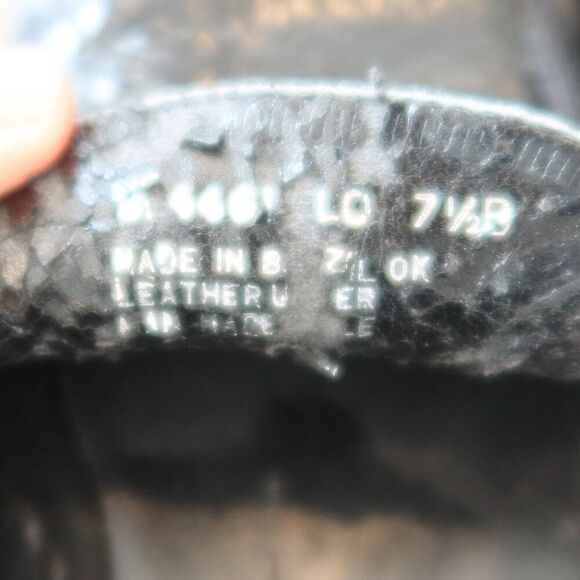 RALPH LAUREN leather penny loafer shoes black croc 7.5 office old money business - Picture 8 of 9